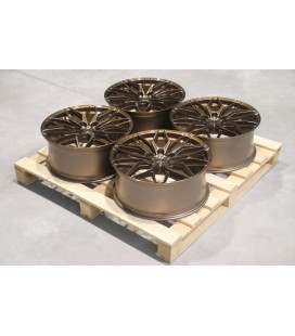 Set of JR46 20x8,5 ET35 5x112 Platinum Bronze