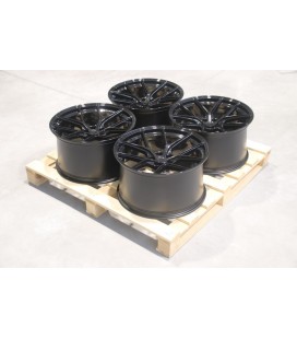 Set of SL01 20x11 ET30 5x112 Gloss Black