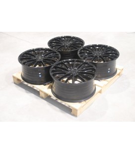 Set of CVR7 22x10 ET25 5x112 Platinum Black