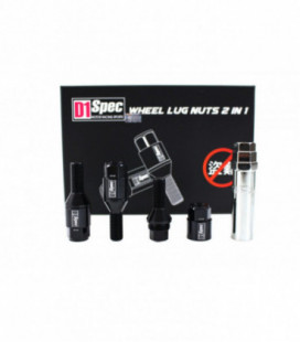 Racing bolts D1Spec Heptagon 2in1 12x1.5 Black