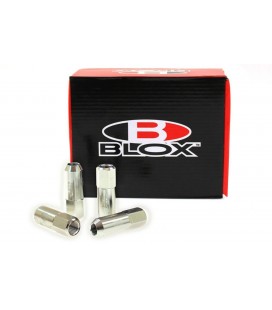 Racing Lug Nuts Blox Replica 60mm M12x1.5 Silver