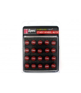 Racing lug nuts D1Spec Alu 1.5 BlackRed