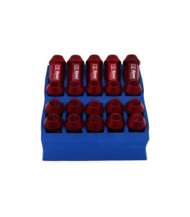 Racing lug nuts D1Spec Alu 12x1.5 red