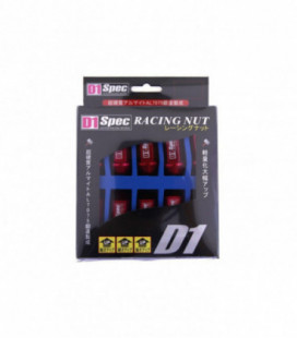 Racing lug nuts D1Spec Alu 12x1.5 red