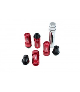 Racing lug nuts D1Spec Heptagon 2in1 12x1.25 Red