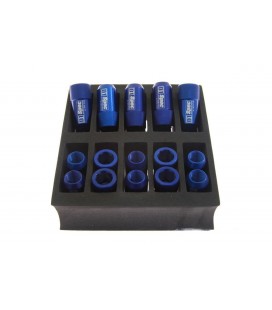 Racing lug nuts D1Spec HEX Alu 1.25 blue