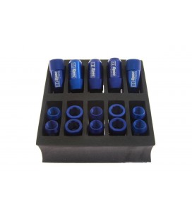 Racing lug nuts D1Spec HEX Alu 1.5 blue