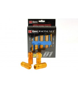 Racing Lug Nuts D1SPEC Replica EW M12x1.25 Gold