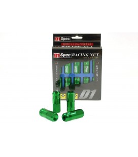 Racing Lug Nuts D1SPEC Replica EW M12x1.25 Green