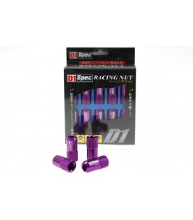 Racing Lug Nuts D1SPEC Replica HEX M12x1.5 Purple