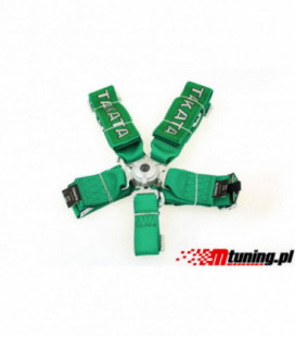 Racing seat belts 5p 3" Green - Takata Replica harness
