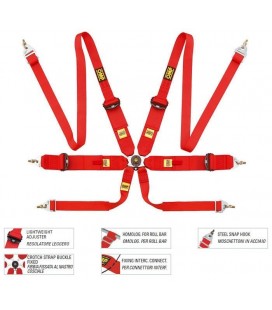 Racing Seat Belts OMP 806F FIA