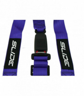 Racing seat belts SLIDE 3p 2" Purple