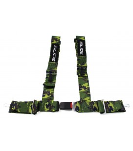 Racing seat belts SLIDE 4p 3" Camo