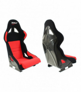 Bimarco Expert II Velvet juoda/raudona FIA sportinė sėdynė