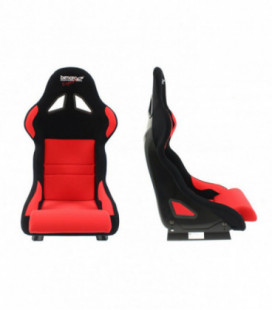 Bimarco Expert II Velvet juoda/raudona FIA sportinė sėdynė