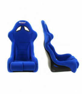 Bimarco Futura Velvet mėlyna FIA sportinė sėdynė