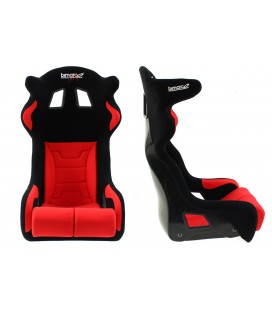 Bimarco Grip Velvet juoda/raudona HANS FIA sportinė sėdynė