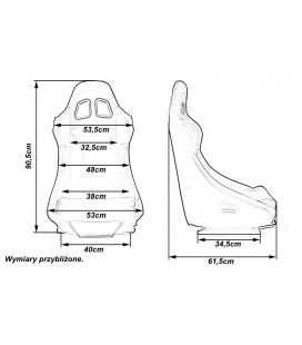 Racing seat SIGMA FABRIC BLACK
