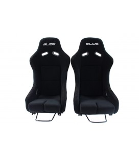 Racing seat SLIDE R1 material Black L