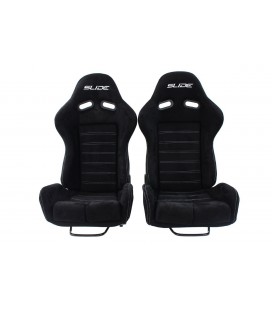 Racing seat SLIDE X3 suede Black L