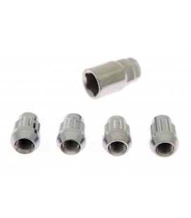 Racing wheel lug lock nuts M12x1.5mm