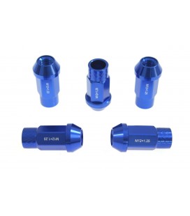 Racing wheel lug nuts JBR 50mm M12 x1.25 BLUE