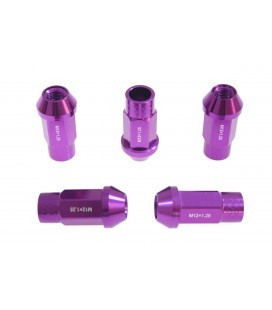 Racing wheel lug nuts JBR 50mm M12 x1.25 PURPLE