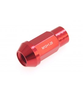 Racing wheel lug nuts JBR 50mm M12 x1.25 RED