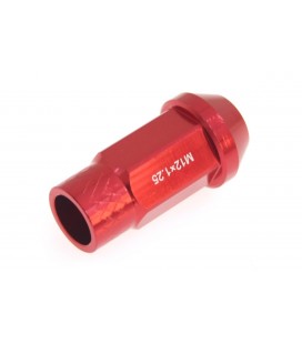 Racing wheel lug nuts JBR 50mm M12 x1.25 RED