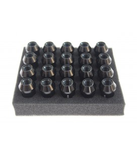 Racing wheel lug nuts JBR 50mm M12 x1.5 BLACK