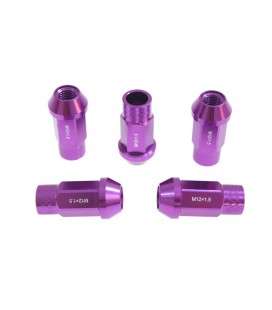 Racing wheel lug nuts JBR 50mm M12 x1.5 PURPLE