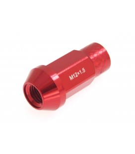 Racing wheel lug nuts JBR 50mm M12 x1.5 RED