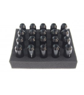 Racing wheel lug nuts JBR 60mm M12 x1.25 BLACK