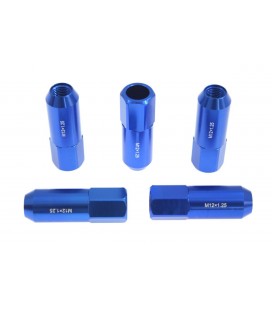 Racing wheel lug nuts JBR 60mm M12 x1.25 BLUE