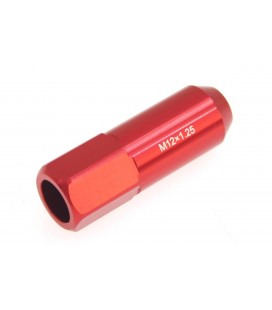 Racing wheel lug nuts JBR 60mm M12 x1.25 RED