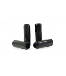 Racing wheel lug nuts JBR 60mm M12 x1.5 BLACK