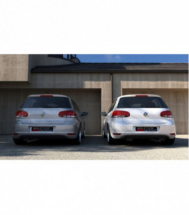 Rear Diffuser VW Golf 6 With 2 Exhaust Hole