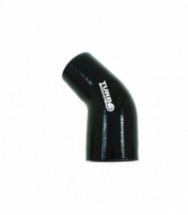 Reduction silicone elbow 45st TurboWorks Black 45-63mm