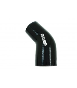 Reduction silicone elbow 45st TurboWorks Black 51-57mm