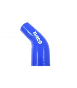 Reduction silicone elbow TurboWorks Blue 45deg 51-70mm