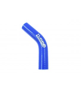 Reduction silicone elbow TurboWorks Blue 45st 15-20mm