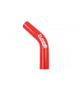 Reduction silicone elbow TurboWorks Red 45deg 25-38mm