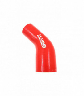Reduction silicone elbow TurboWorks Red 45deg 45-51mm