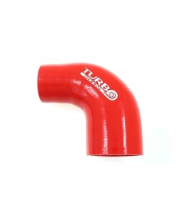 Reduction silicone elbow TurboWorks Red 90deg 57-70mm