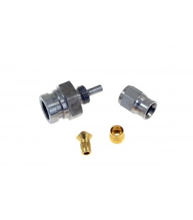 S.S HOSE END 17mm hex,M101.0
