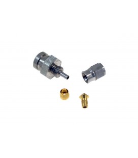 S.S HOSE END 17mm hex,M101.25