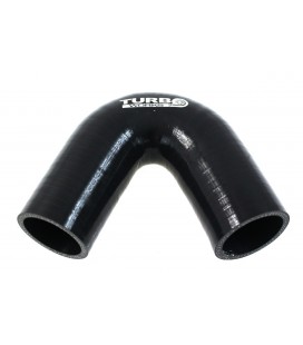 Silicone elbow 135st TurboWorks Black 20mm