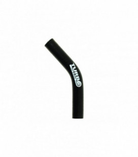Silicone elbow 45st TurboWorks Black 10mm