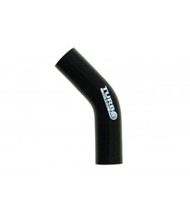 Silicone elbow 45st TurboWorks Black 67mm